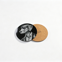 Sous-verres en MDF personnalisés en gros, supports vierges pour sublimation DIY, sous-verres carrés/ronds en bois avec support en liège pour bars et restaurants