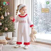 Pyjamas de Noël Puresun, vêtements pour bébé à volants, design assorti pour sœurs, pyjamas pour filles de 0 à 3 ans