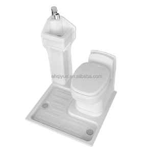Kit <span class=keywords><strong>Bagno</strong></span> Completo Compatto <span class=keywords><strong>per</strong></span> <span class=keywords><strong>Camper</strong></span>: Piatto Doccia in Plastica e WC <span class=keywords><strong>per</strong></span> Accessori Roulotte - Product Image 2