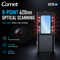 KD10 PRO Verborgen Camera Detector Anti Spionage RF Signaalscanner 8-Punts 620nm Lenszoeker Magnetische GPS Tracker Afstandsbediening Hotel