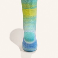 Chaussettes de compression respirantes antibactériennes Glacier Custom Knee High Support Spandex/Nylon/Coton pour la course à pied, 15-20 mmHg