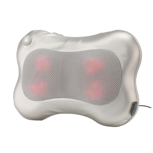 Factory Price Full Body Shiatsu Massage Portable 3D Rechargeable Back Neck Pillow Heat CE