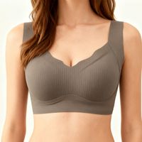 Soutien-gorge sans couture pour femme, style européen-américain, push-up, maintien pour petites poitrines, contrôle des poitrines latérales, liftant et anti-affaissement