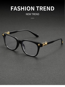 Occhiali da Vista di Alta Qualità con Montatura Grande in Acetato Trasparente, Personalizzabili, di Marca di Lusso, Quadrati, per Uomo e Donna - Product Image 2