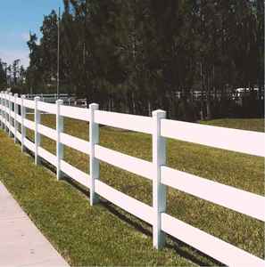 Venta al por mayor 3 <span class=keywords><strong>Rail</strong></span> Horse Pvc Fence White Pvc Horse Fencing - Product Image 6