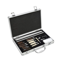 Kit de nettoyage universel pour armes à feu en laiton, 5 compartiments, durable, pour toutes les armes et calibres, pour le tir, la chasse et l'usage tactique