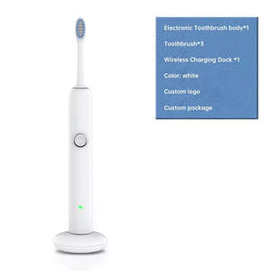 Brosse à dents électrique sonique rechargeable pour adultes, lévitation magnétique, poils doux, cadeau pour couple - Product Image 6
