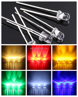 (Promoción) Diodo LED UVA de 3 mm, 400 nm, 45 mW/sr, Lámpara LED Violeta para Curado