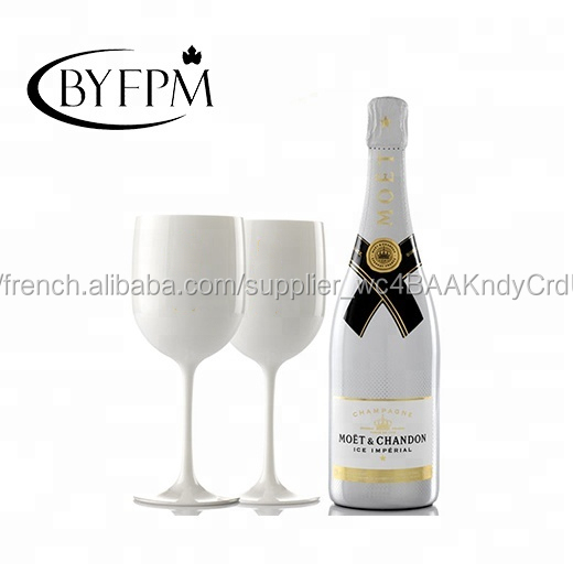 VERRE de champagne en plastique blanc blanc blanc gratuit pour Moet Chandon