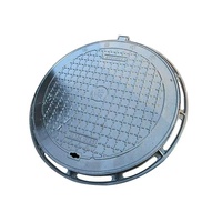Couvercle de regard en fonte ductile 24x24 pouces, moulé par investissement, pour installations routières