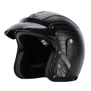 <span class=keywords><strong>Prix</strong></span> usine nouveau rétro demi-visage casque de moto ABS matériel Style vintage avec la certification 3C - Product Image 4