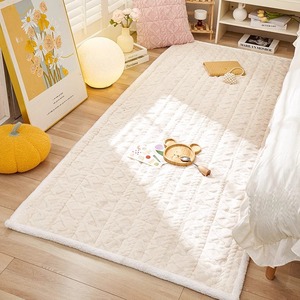 Manta de Cama de Terciopelo de Algodón Suave Estilo Crema, Seleccionada con Cuidado, Alfombra de Felpa Gruesa para Invierno, Antideslizante, Lavable a Máquina - Product Image 4