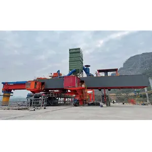 3000 T/h Mobiele Erts Kolen Droge Bulklading Materiaal Behandeling Telestacker Continue Band Transportband Habour Port Barge Scheepslader