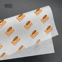 Papier d'emballage alimentaire personnalisé résistant à la graisse avec logo et couleur sur mesure pour pain, lait, hamburgers, sandwichs, restauration rapide et boulangerie