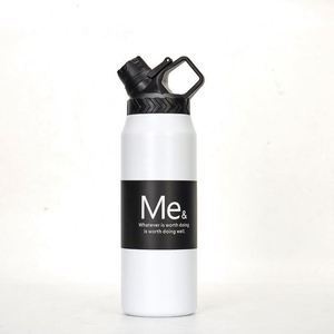 Large Capacity <b>750ml</b> 950ml 304 Stainless Steel Insulated <b>Water</b> <b>Bottle</b> Outdoor Travel Sports Thermos Cup with Lid - Product Image 3