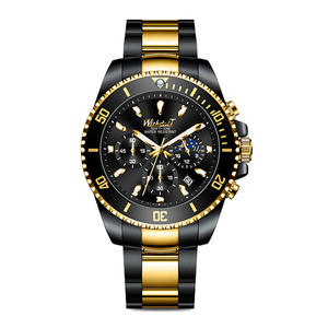 <span class=keywords><strong>Wishdoit</strong></span> นาฬิกาผู้ชาย2021ใหม่, นาฬิกาข้อมือสแตนเลสสตีลแฟชั่นหรูหรากันน้ำส่องสว่างนาฬิกาควอทซ์ - Product Image 2