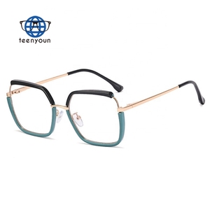 Teenyoun – lunettes de rivière optiques à monture carrée surdimensionnée, verres de myopie personnalisés, lunettes Anti-lumière bleue - Product Image 4