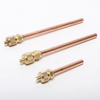 1/4 "vanne de broche de charge vanne de Service d'accès en cuivre outils à main de réfrigération pièces de rechange de climatiseur