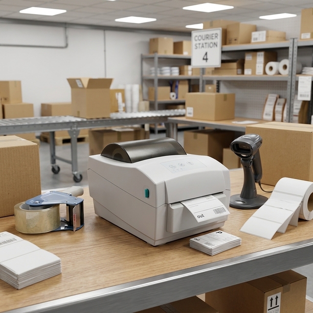Wireless Bluetooth 4x6 Thermal Shipping Label Sticker Barcode Printer with Auto Cutter WiFi USB Lan 24V