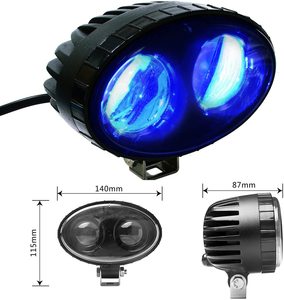 Chariot élévateur sécurité point bleu lumière 20W E marque ECE <span class=keywords><strong>zone</strong></span> rouge voyant d'avertissement double yeux Dot 12-80v pour chariot élévateur entrepôt - Product Image 4