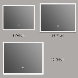 Espejo cuadrado montado en la pared contemporáneo de fábrica de Zhongshan con espejo inteligente de luz espejo LED de baño cuadrado - Product Image 6
