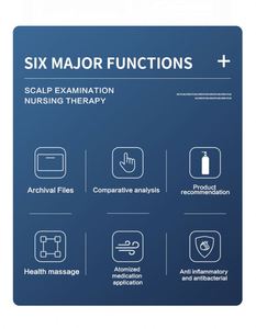 เครื่องวิเคราะห์หนังศีรษะและเครื่องรักษาเส้นผมระดับมืออาชีพ 5 in 1 พร้อมฟังก์ชั่นนวดและคำแนะนำผลิตภัณฑ์ - Product Image 3