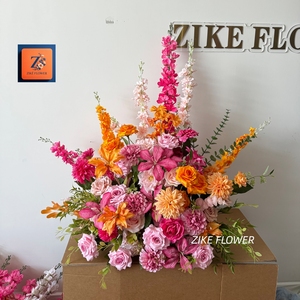ดอกไม้ประดิษฐ์ทรงกลม ZIKE สำหรับตกแต่งงานแต่งงาน งานวันเกิด งานฉลองวันเกิดครบรอบ 15 ปี งานเลี้ยงฉลองทารกแรกเกิด และการจัดดอกไม้ - Product Image 1