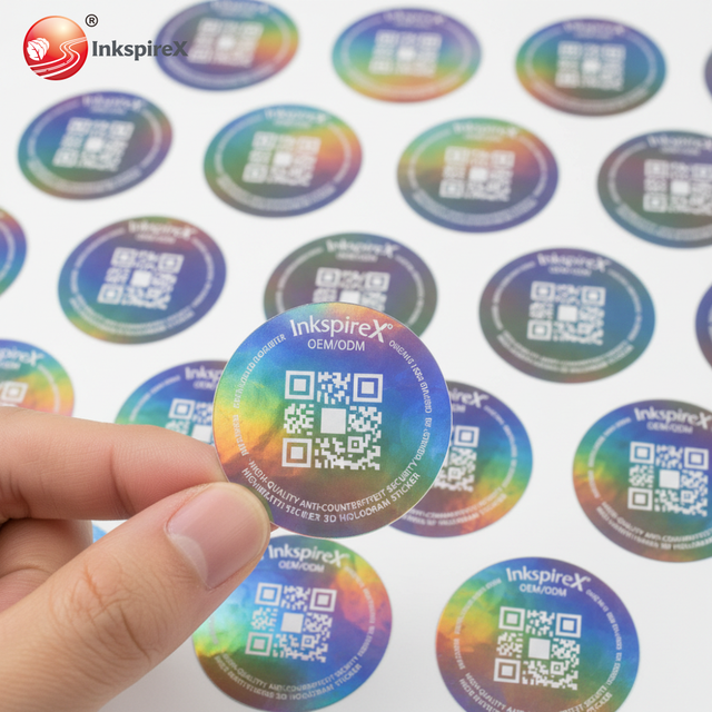 Tamper-Proof Barcode Stickers Security Label Individual Serial Number Material Warranty Void Seal for Individual Packaging