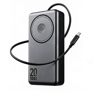 <span class=keywords><strong>Batería</strong></span> Semisólida de 20000mAh, Banco de Energía Magnético de 100W, Cargador Rápido Bidireccional, Soporte AC, Cable, Pantalla Digital, Ventilador de Refrigeración - Product Image 1