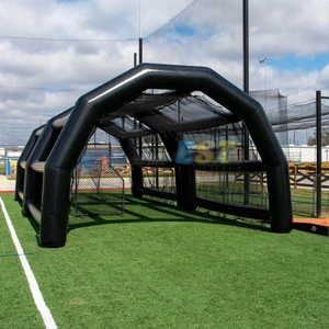 Equipo de alquiler de fiestas Red de béisbol <span class=keywords><strong>Jaula</strong></span> de bateo Jaulas De Bateo Blow up Juego deportivo <span class=keywords><strong>Jaula</strong></span> de bateo de béisbol inflable - Product Image 3