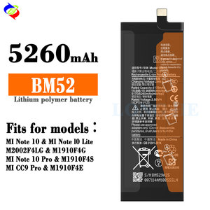 คุณภาพสูงโทรศัพท์มือถือ BM52 <span class=keywords><strong>แบ</strong></span><span class=keywords><strong>ต</strong></span>เตอรี่-<span class=keywords><strong>แบ</strong></span><span class=keywords><strong>ต</strong></span>เตอรี่ลิเธียมไอออนสําหรับหมายเหตุ <span class=keywords><strong>10</strong></span> หมายเห<span class=keywords><strong>ต</strong></span>ุ <span class=keywords><strong>10</strong></span> Pro 5260mAh 4.4V Li-Polymer <span class=keywords><strong>แบ</strong></span><span class=keywords><strong>ต</strong></span>เตอรี่ - Product Image 2