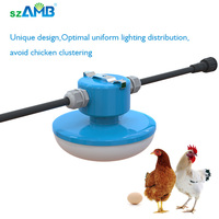 Ampoule LED pour volailles SzAMB BU140C, blanc/rouge commutable, 2700-6500K/spectre complet, IP67, SMD2835, CRI>80, gradation 0-100%, garantie 5 ans, 1950