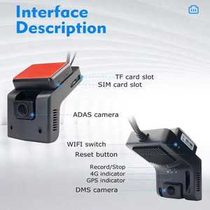 Cámara para Auto Xushen AD58 4G CAT-4 ADAS con Doble Lente, GPS/BDS, <span class=keywords><strong>Grabador</strong></span> <span class=keywords><strong>de</strong></span> Video sin <span class=keywords><strong>Pantalla</strong></span> para BMW Serie 3 325i, 1 Año <span class=keywords><strong>de</strong></span> Garantía - Product Image 3