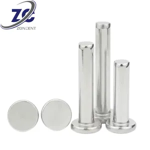 Koude Kop Massief Klinknagel China Goede Prijs M3 M4 M5 Aluminium Messing Materiaal Platte Kop Massief Klinknagel Gereedschap Hardware Materialen