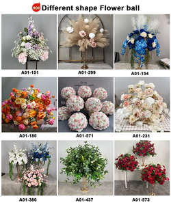 SMOOTH Latest 80cm <b>Artificial</b> <b>Flower</b> Ball White Pink Hydrangea Classic Handmade Floral Wedding Centerpiece - Product Image 5