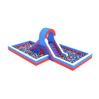 Toboggan gonflable amusant pour petits enfants avec piscine à balles