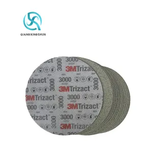 6 Inch Grit 3000 Trizac Paint Finishing Hook Sanding Foam Abrasive Disc 443SA 02085 For Repairing Large Area Paint Defects