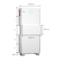 Batería SAJ B2-15HV1 de 15 kWh LiFePO4, 8000 Ciclos, para Almacenamiento de Energía Solar y de Autocaravanas, Montaje en Pared, IP65, Certificación Europea