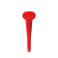 SLR Crochet de levage latéral pour conteneur en acier forgé allié 12.5T G80, rouge, avec maillon de connexion, emballé pour l'exploitation minière