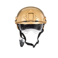 Équipement de protection tactique de type imperforé Casque tactique rapide MH avec verre