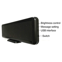 Smart App Programable Hd Píxeles Diy 4-Word Rgb Mesa de conferencias Coche Led Pantalla a todo color Oem Fábrica al por mayor