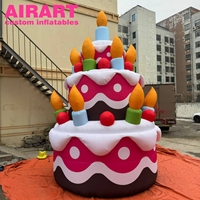 Décoration de devanture de pâtisserie : Gâteau gonflable géant personnalisable (taille et couleur) pour anniversaire