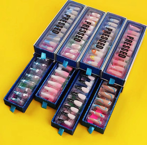 <span class=keywords><strong>Kit</strong></span> cosmétique 3D : pince à cils en vison vegan, faux cils synthétiques en vison, faux ongles à presser, stylo colle pour eye-liner - Product Image 6