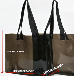 Borsa Trasparente in PVC Impermeabile con Logo Personalizzato, Grande Capacità, Colore Unico, Vendita all'Ingrosso - Product Image 3