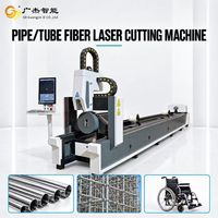 Machine de découpe industrielle CNC automatique 3000W pour tuyaux, découpeuse laser fibre pour tubes métalliques, avec IA graphique, directement du fabricant