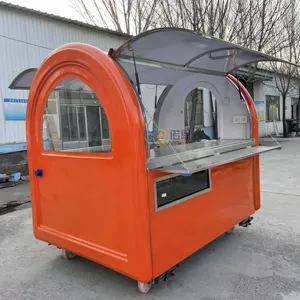 Chariot de nourriture entièrement équipé avec des équipements de cuisine Kiosque de nourriture d'extérieur Chariot mobile de remorque de collation