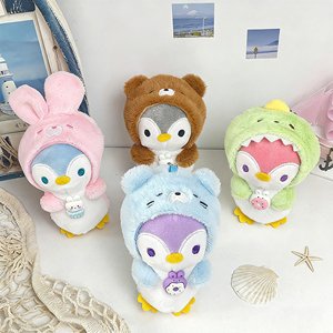 Llaveros de pingüino de peluche suaves y esponjosos, rellenos de algodón, accesorios para bolsos, recuerdo turístico - Product Image 4