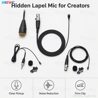Microphone Lavalier Noir D6060 pour Émetteurs Sans Fil EW G2 G3 G4 ULX SLX QLX, Boîtier de Poche TA4F TA3F, Prise Jack 3,5 mm, Noyau Omnidirectionnel