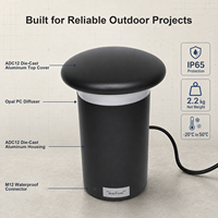 Lámpara de Jardín LED RGBW Inteligente de Alta Calidad Gouly, IP65, de Aluminio, DC24v, para Caminos y Jardines