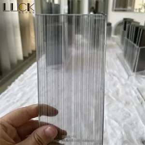 Dekoratif gradien warna keamanan noda kawat kain Mesh dekoratif kaca laminasi Tempered untuk dinding partisi